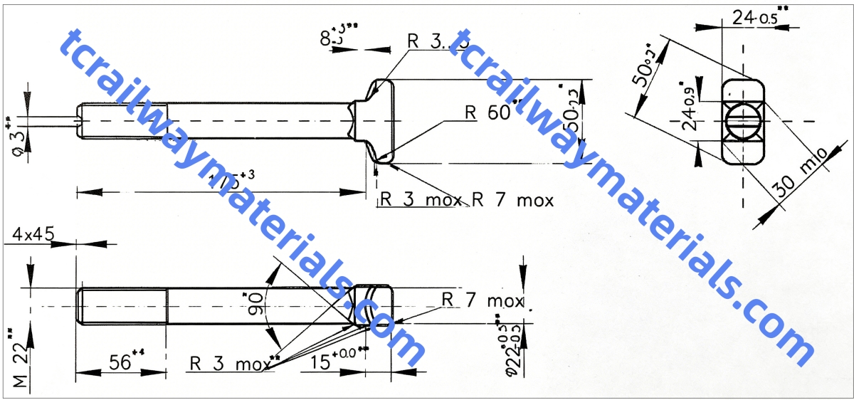 Russian GOST Standard Track Bolts and Nuts Russian GOST Standard Track Bolts and Nuts
