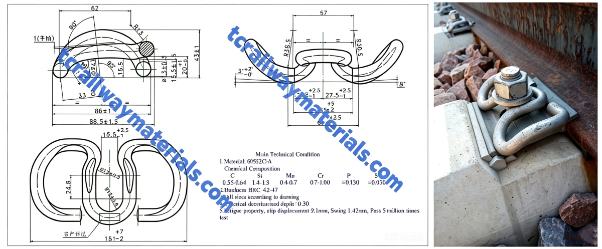 Professional Manufacturer of Elastic Rail Clip & Rail Clips Professional Manufacturer of Elastic Rail Clip & Rail Clips