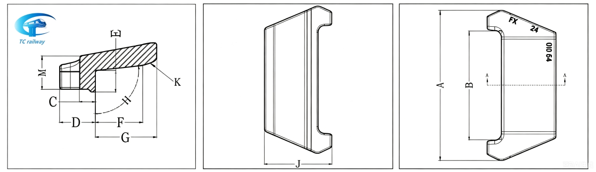 Gauge Plate Insulator for Rail Fastening System Gauge Plate Insulator for Rail Fastening System