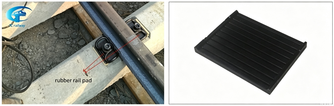 Rubber Rail Pad | Grooved Rubber Rail Pads for Railway Projects Rubber Rail Pad | Grooved Rubber Rail Pads for Railway Projects