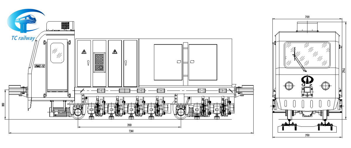 GMC12‑III Rail Grinder for 1067‑mm Cape Gauge, Ideal Solution for Southern African Railways GMC12‑III Rail Grinder for 1067‑mm Cape Gauge, Ideal Solution for Southern African Railways