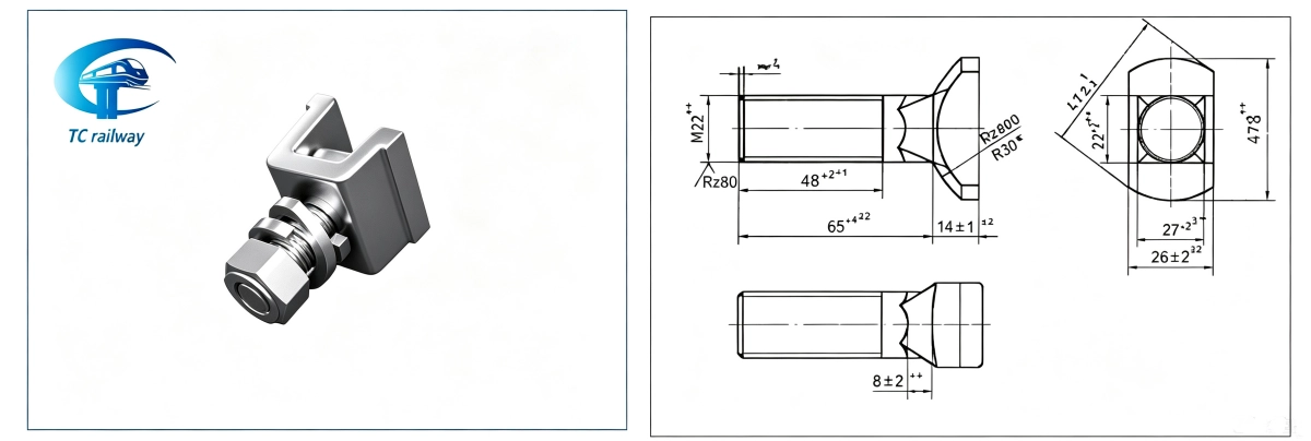 KB-65 Separate Rail Fastening System for GOST R65 Rails KB-65 Separate Rail Fastening System for GOST R65 Rails