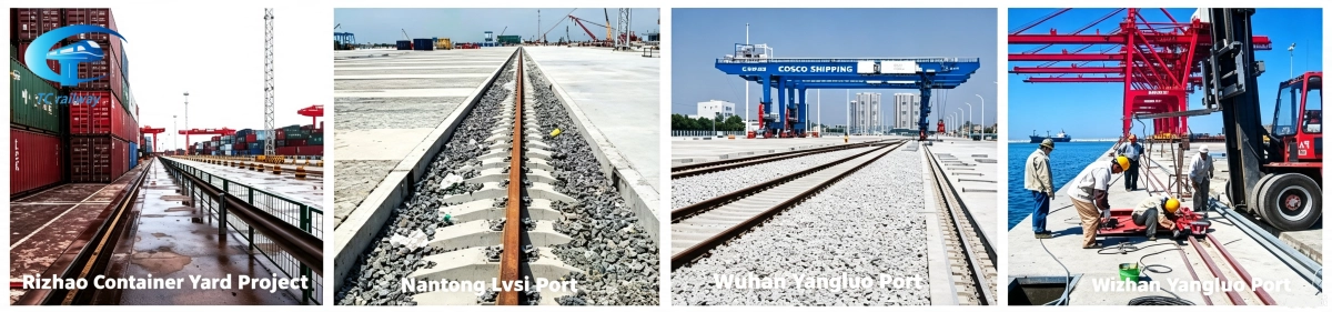 Heavy-Duty Crane Rail Fastening Systems Manufacturer | Custom Port Rail Solutions for QU70-QU120