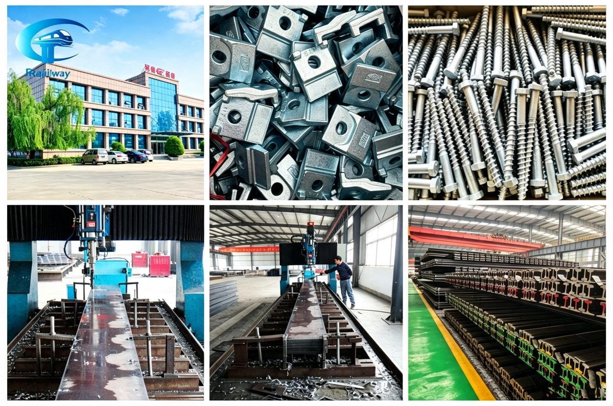 Heavy-Duty Crane Rail Fastening Systems Manufacturer | Custom Port Rail Solutions for QU70-QU120