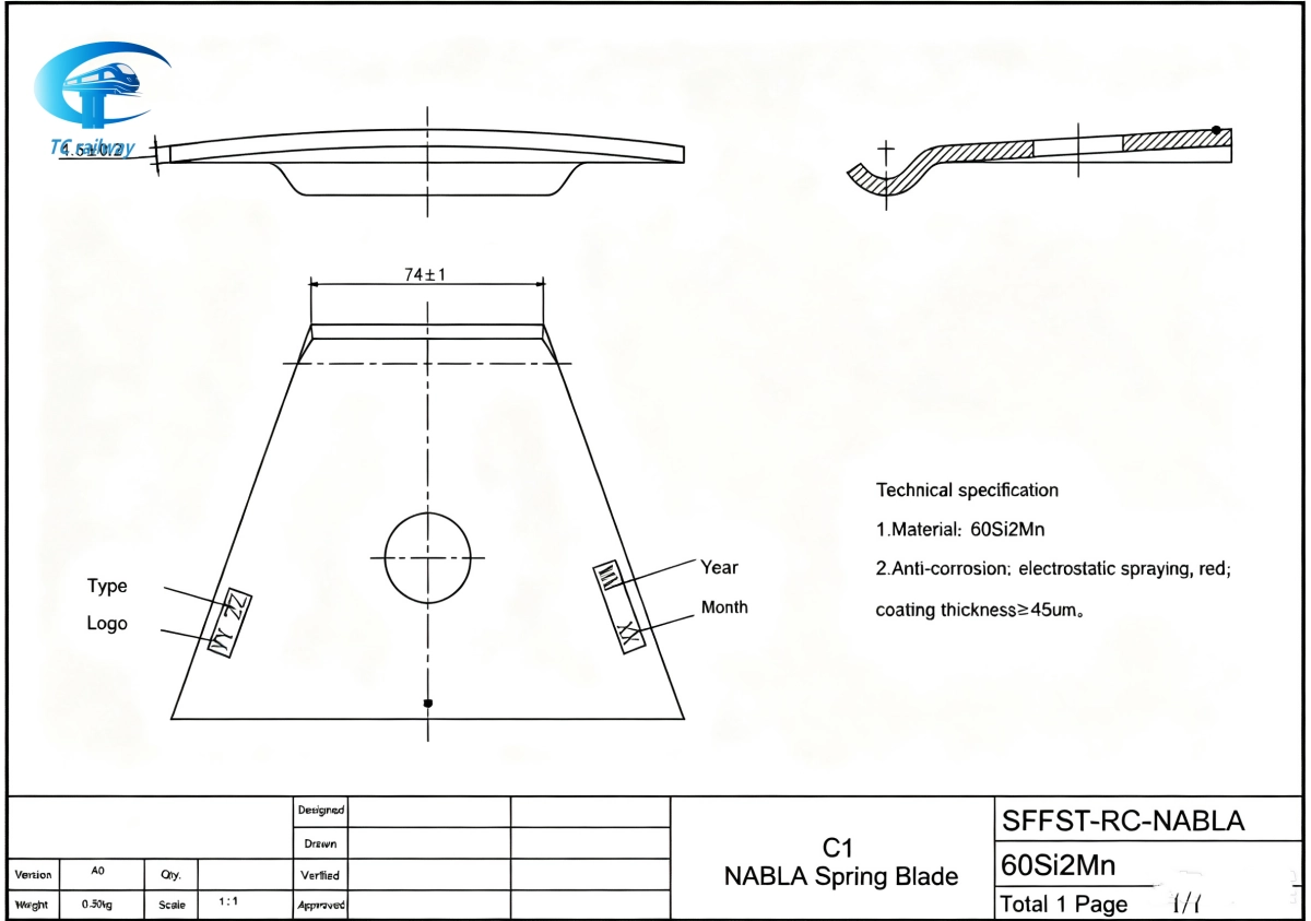 Nabla-Type Clip Rail Fastening System Nabla-Type Clip Rail Fastening System