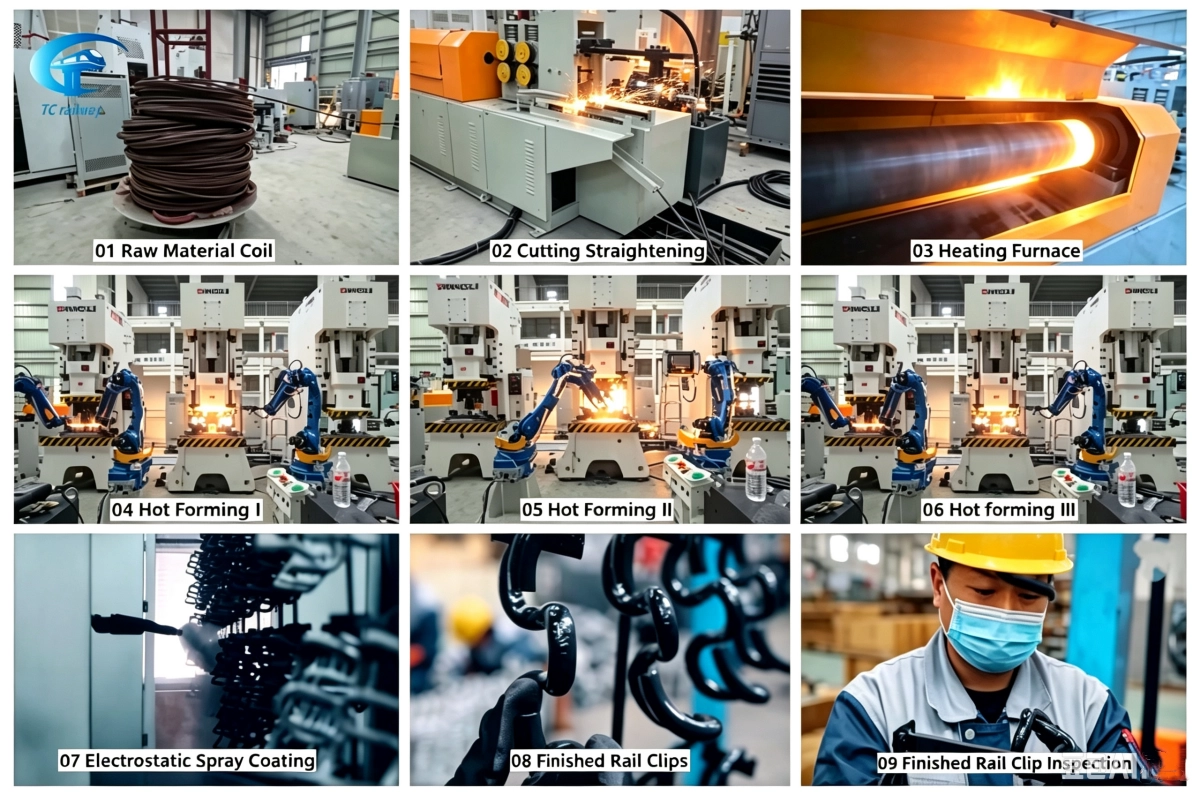 Elastic Rail Clips Manufacturing Process: Type A Clips for Type I Fastening Systems Elastic Rail Clips Manufacturing Process: Type A Clips for Type I Fastening Systems
